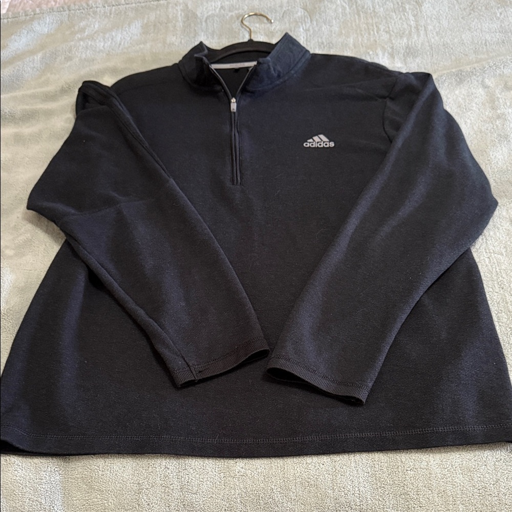 Adidas Men's Black Half-Zip Sweater: EXCELLENT CONDITION